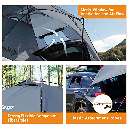 Kingcamp Suv Awning Shelter Tent For Camping Canopy Waterproof Durable Tear-Resistant Car Awning For Suv Tesla Car Tents Extra Large Suv Awning Sun Shelter Attach To Van Rv Jeep Outdoor Travel #TOP5