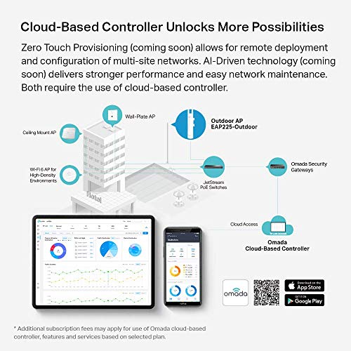 Image of TP-Link EAP110-Outdoor V3, Omada N300 Wireless Outdoor Access Point, WiFi Coverage Up To 200 Meters, Passive PoE W / Free PoE Injector, SDN Integrated, Cloud Access & Omada App, White