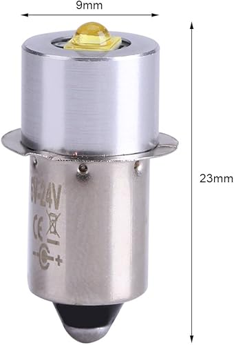 Miniatura 6 de Bombilla LED, 5W 6-24V P13.5S de alta luz LED de emergencia luz de trabajo lámpara linterna reemplazo linterna bombilla antorchas