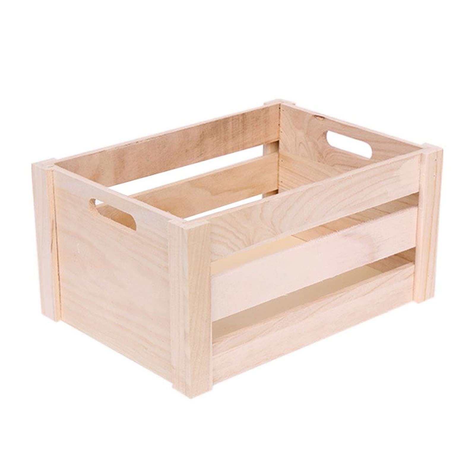 Cesto per Uova 1Pc Cassa per Merci Cassa in Legno Scatola portaoggetti in Legno Cassa per Esposizione per casa Ufficio al Coperto