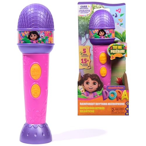 Microphone Dora jouet musical bilingue pour animer les après-midis des enfants