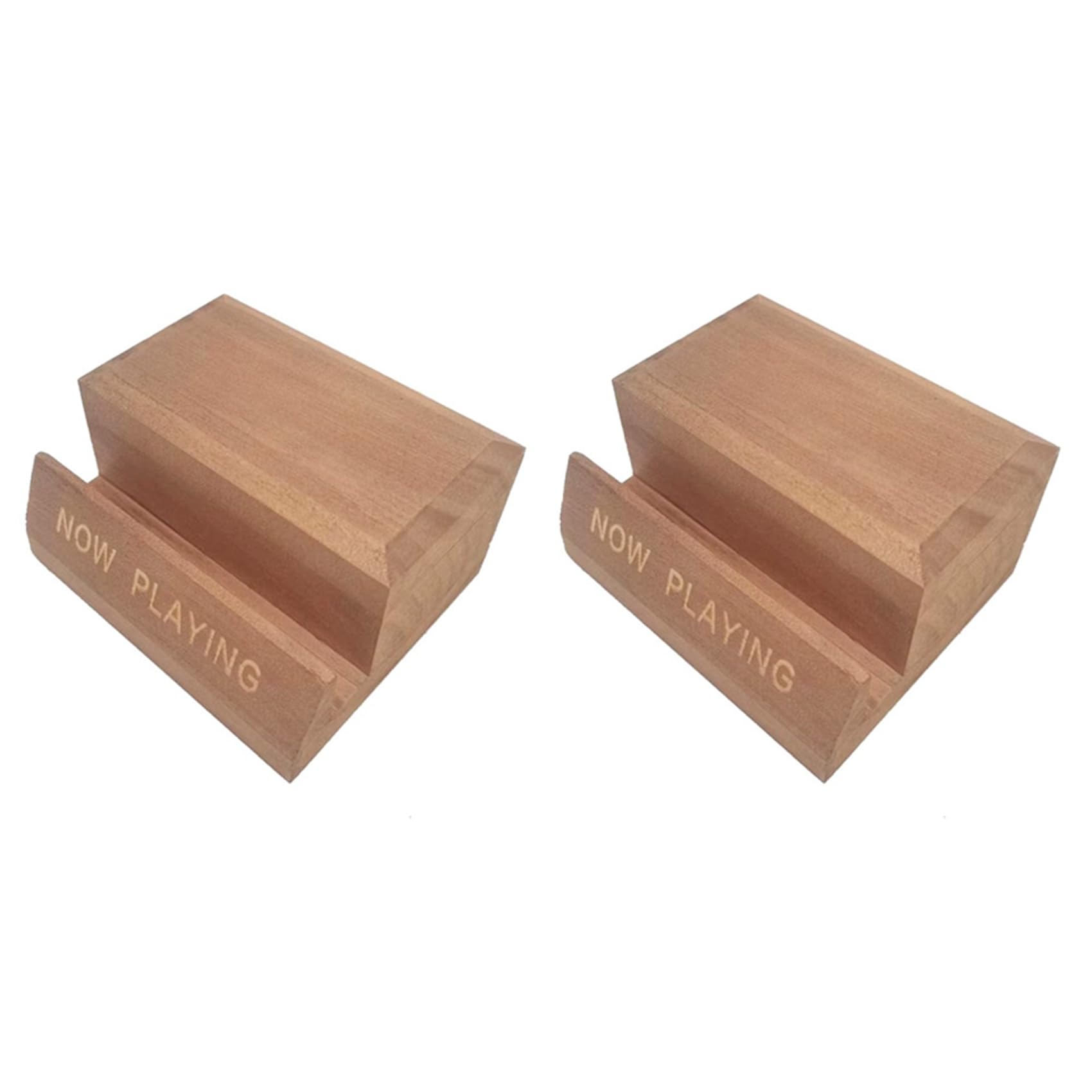 Onchdbfhuu 2X CD Record Stand Wood Vinyl Tabletop Holders LP Music Albums Display Album Deskop Rack