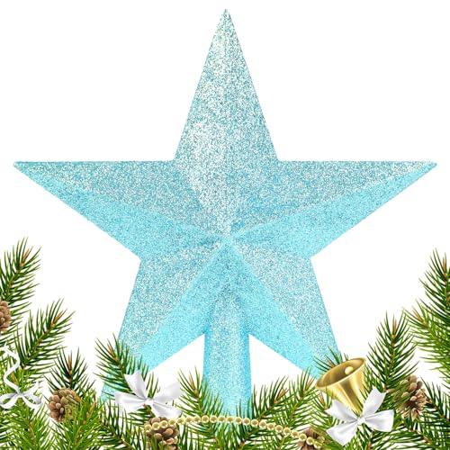 SULOLI Weihnachtsbaumspitze,Christbaumspitze Stern,Glänzender...