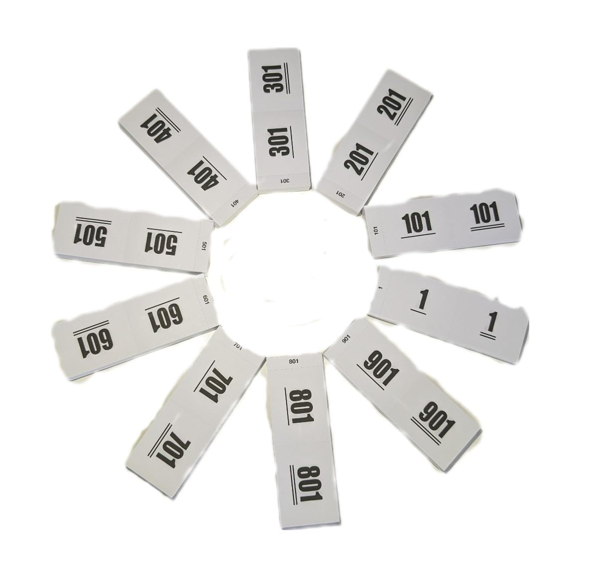 Ameisenkeks Doppelnummern 1-1000 Blau - 10 Blöcke Für Verlosungen & Garderobe