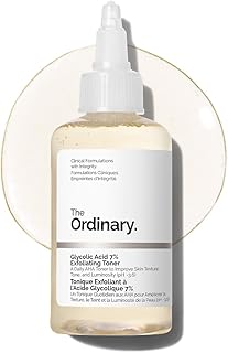 The Ordinary Glycolic Acid 7% Exfoliating Toner, Brightening and Smoothing Daily Toner for More Even-Looking Skin Tone