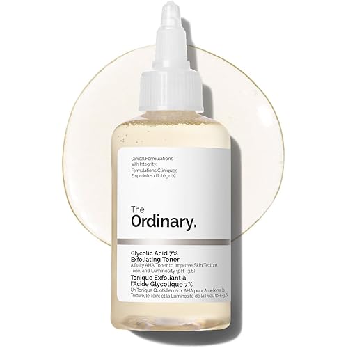 The Ordinary Glycolic Acid 7% Exfoliating Toner, Brightening and Smoothing Daily Toner for More Even-Looking Skin Tone