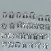 30 Endodontic Rubber Dam Clamp Dental (30 Different Kinds New)