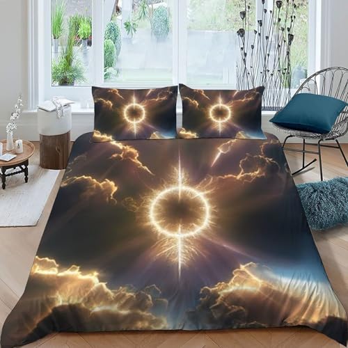 Housse de couette double 200x200cm microfibre imprimé 3D chambre garçon - 3