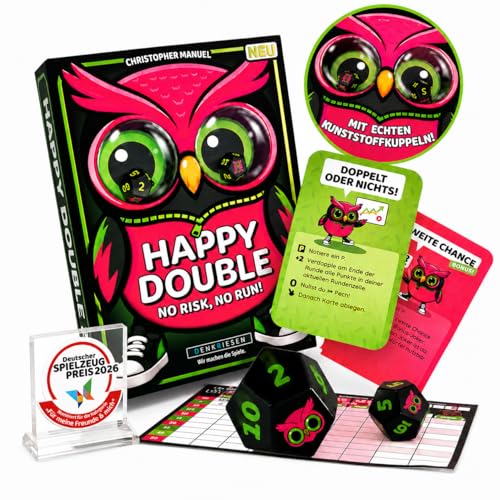 Juego de dados Happy Double para integrar a niños y adultos en fiestas