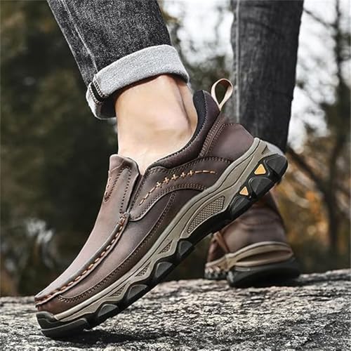 Enjerr Orthopedic Shoes Men, Enjeer Shoes for Seniors with Balance Issues, 2025 New Men's Orthopedic Comfortable Leather Casual Slip On Walking Loafers4