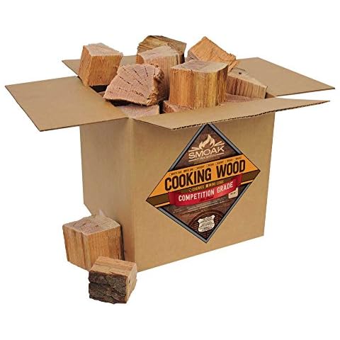 Smoak Firewood’s Cooking Wood Chunks (Competition Grade) USDA Certified for Smoking, Grilling or Barbequing (RED Oak 25-30lbs 1728 Cubic in.) Cover