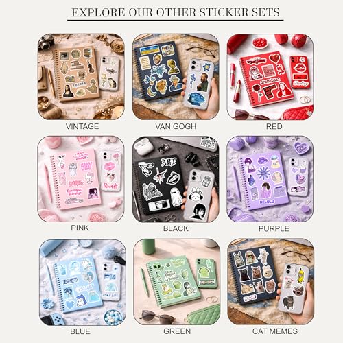 Image of Pink Aesthetic Sticker Pack (50+ Stickers) | Soft Pink & Blush Vibes | Glossy Premium Vinyl | Waterproof, Scratch & Fade Resistant | Stickers for Laptop, Bottle, Phone Cover & Bike Etc