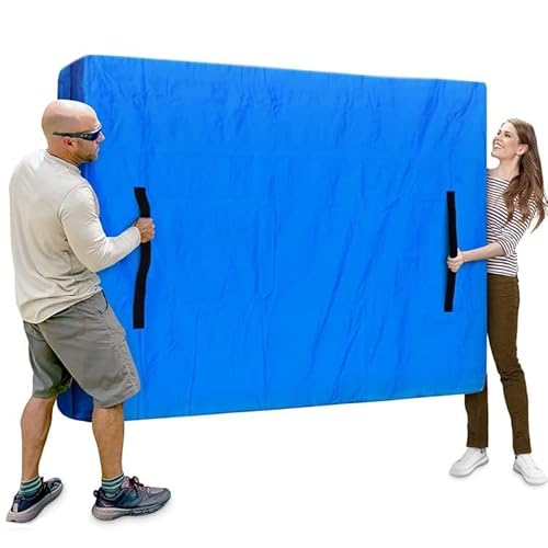 Mattress Bags for Moving, Mattress Protector Waterproof Mattress Cover Queen Size Storage Bags with 8 Heavy-Duty Handles and Zipper for Bed Extra Thick Large Reusable (208 * 160 * 38CM)
