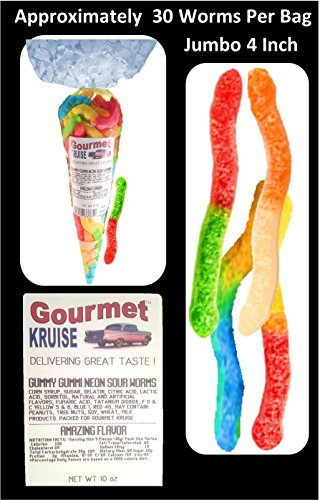 Blue Gummy Bears, Blue Raspberry y Sour Worms 32 oz miniatura 3