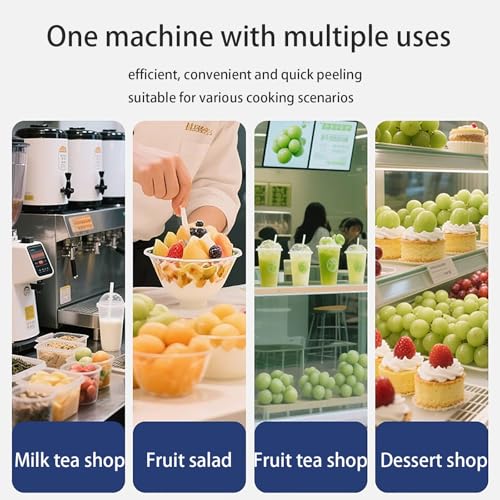 Sbucciatrice elettrica - Pelapatate automatico per aglio e frutta, capacità 300 g, sbucciatura rapida per uva e pomodorini