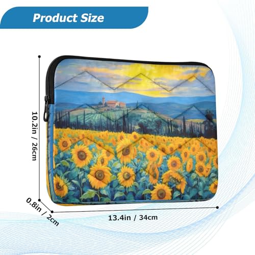 Funda para laptop 13-14 pulgadas con diseño floral miniatura 3