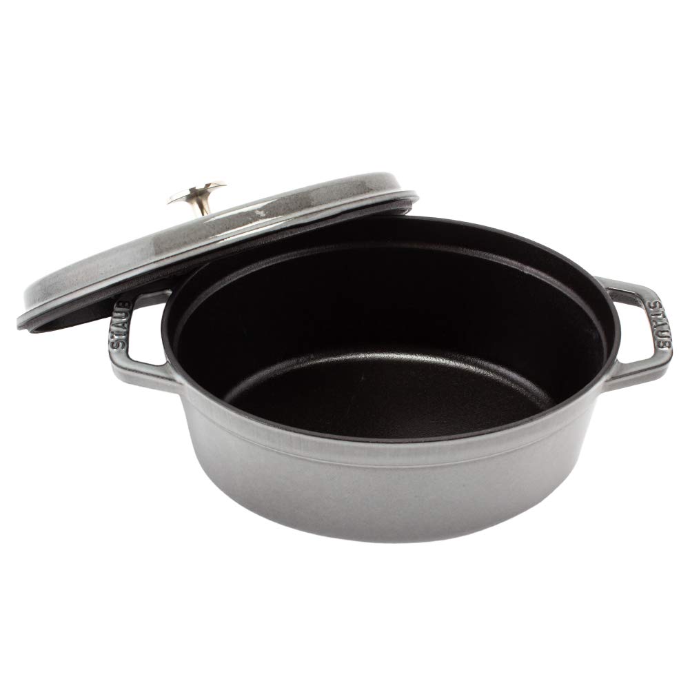 STAUB 両手鍋 23cm グレー 鋳鉄製 Staub (ストウブ) 両手鍋 23cm グレー｜トレファクONLINE