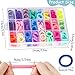 Baby Hair Ties, 200 Pcs Toddler Hair Ties with Organizer Box Colorful Cotton Seamless Hair Bands Mothers Day Gifts for Mom Daughter(24 Colors)