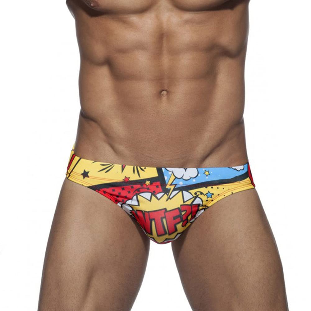 Men's Low Rise Swim Briefs Swimsuits Board Surf Shorts Trunks Bikini Bottom Swimwear-image-22