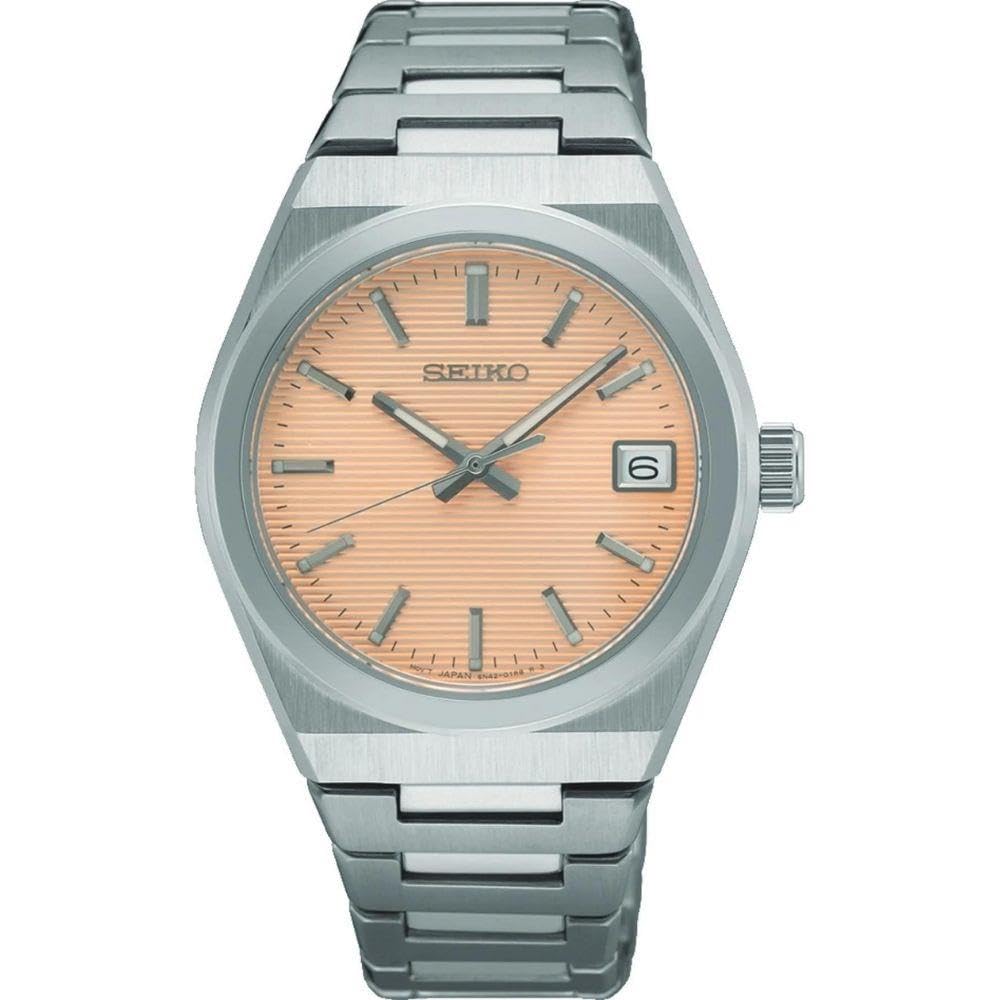 Seiko Damski analogowy zegarek kwarcowy z bransoletką ze stali nierdzewnej SUR577P1, srebro