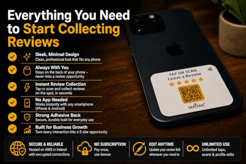 Avis Google QR code mini carte NFC sans fil pour smartphone iPhone Android et commerce local