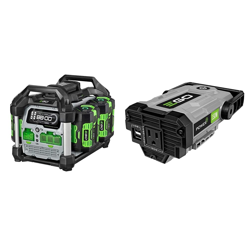 EGO PST3041 Portable Power Station Bundle with PAD1500 Nexus Escape 150W Power Inverter