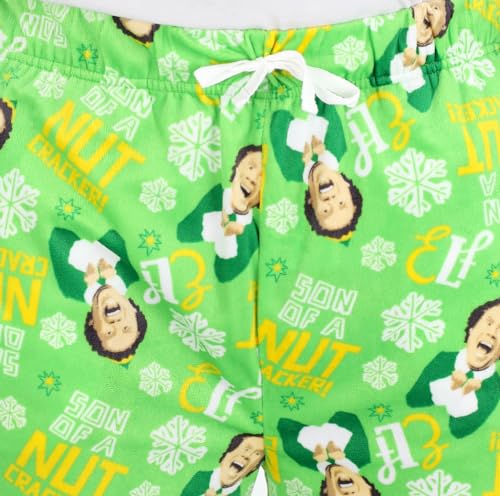Elf the Movie Mens Christmas Pajama Pants - Buddy the Holiday Fleece PJ Bottom Loungewear3