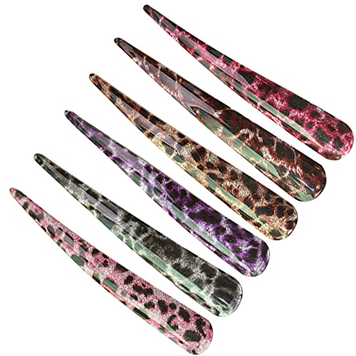 DXYAKY Pinzas grandes para el pelo de cocodrilo para mujer, 6 piezas y 5.5 pulgadas de largo, antideslizantes de metal, pinzas de pelo para cabello grueso y largo Cover
