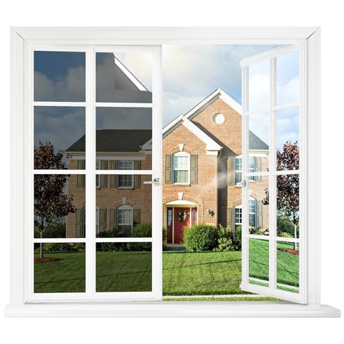 rabbitgoo Window Tint for Home One Way Privacy Window Film See Out Not in Heat UV Blocking...
