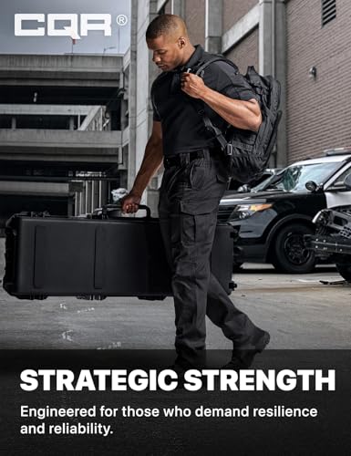 Image of CQR Men's Flex Stretch Tactical Pants, Water Resistant Ripstop Cargo Pants, Lightweight EDC Outdoor Work Hiking Pants