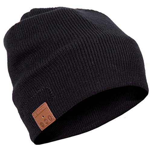 Unisex Modische Bluetooth Beanie Hut Bluetooth-Mütze mit Stereo-Kopfhörern,Mikrofon, Gifts Mütze Funkkopfhörer Stereo-Lautsprecher-Mikrofon Wireless