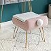 RR&LL Coiffeuse nordique, repose-pieds marocain moderne avec contenu de rangement, tabouret en métal pour salon et coiffeuse