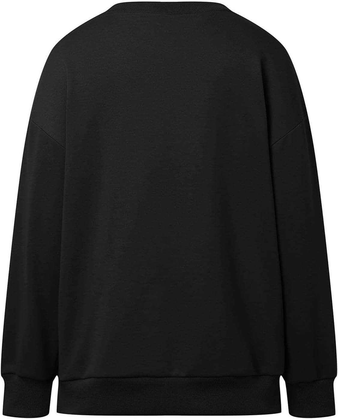 Womens Crew Neck Oversized Sweatshirt with Pockets Long Sleeve Pullover Cotton Hoodies Casual Tops Winter 2025 - Image 7