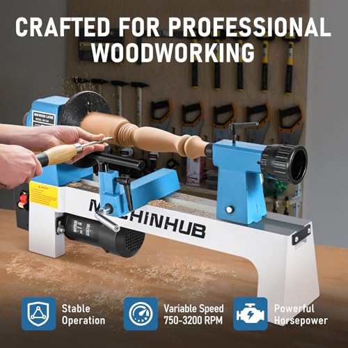 MECHINHUB Mini Benchtop Wood Lathe