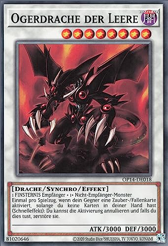 Ogerdrache der Leere OP14-DE018 Common Deutsch Near Mint Unlimitiert - OTS Tournament Pack 14 - mit ReCollectibles-Versandschutz - für Yu-Gi-Oh!