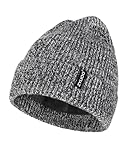 Zylioo S/M/L/XL/XXL Fleece Beanie Hats for Big/Small Heads,Polar Fleece Lining Knitted Hats,Winter Warm Skull Cuff Ski Hat,Mix Grey XL-XXL