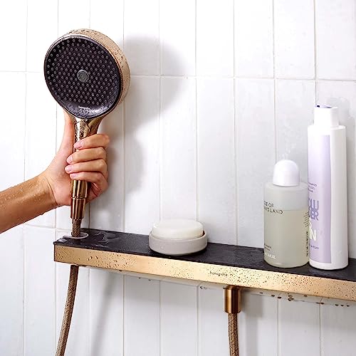 Hansgrohe 26843140 Rainfinity Wall Outlet Porter 500 Shelf, Brushed Bronze, Shower Holder Left - Image 2