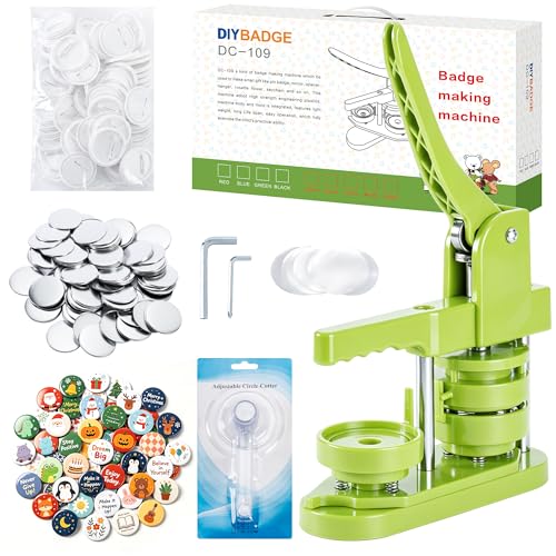 MK.Bear Button Maker Machine 58mm (2.25 in) Installation-Free, DIY Button Pin Maker Machine, Badge Punch Press with Free 100pcs Badge Supplies & Pictures & Circle Cutter
