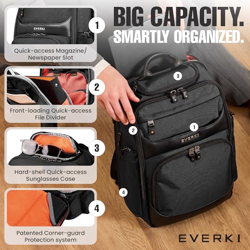 Image of Everki Onyx Premium Business Executive Laptop Backpack