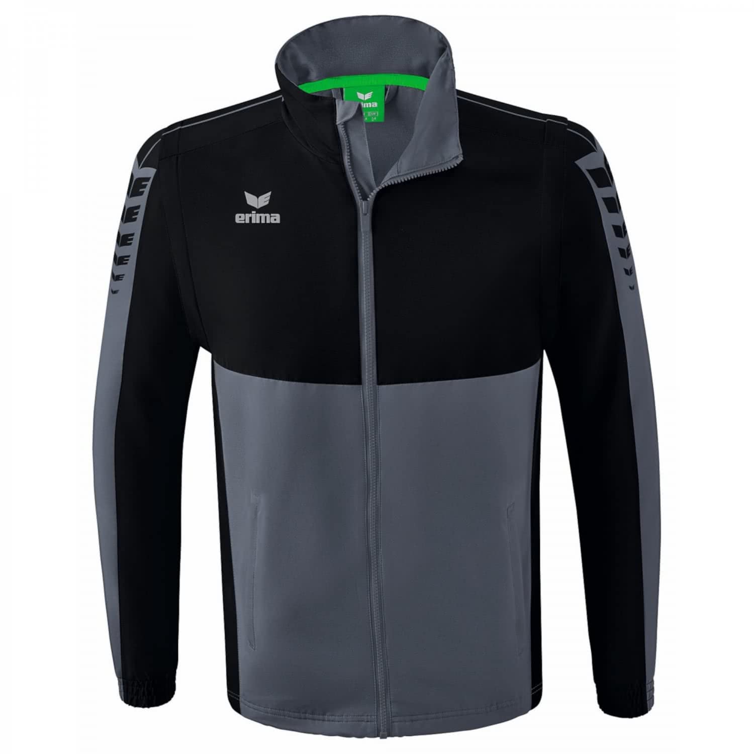 Erima Adult Six Wings Jacket with Detachable Sleeves, Slate Grey, XL