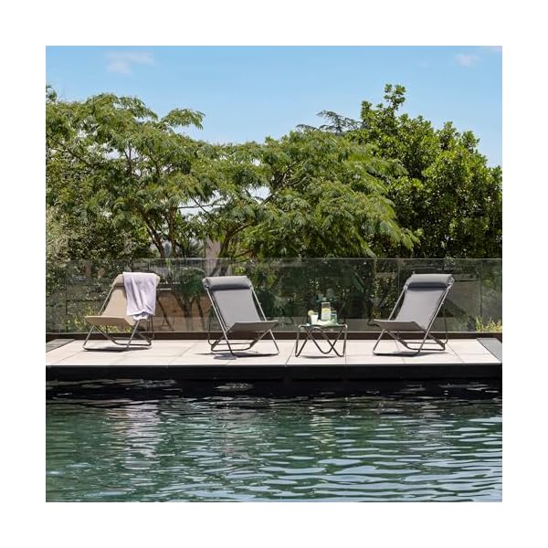 Lafuma Maxi Transat+ Liegestuhl-Set Beige Moka