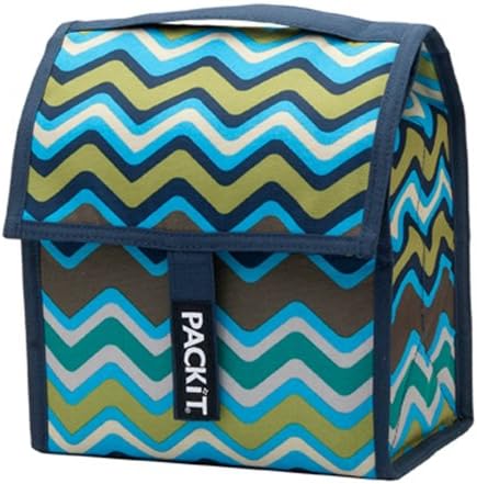 PackIt Freezable Lunch Bag, Emma Blue
