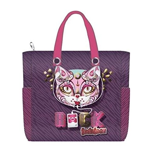 Todateen Bolsa Tote Bag Jandaia Palha Animal Print Feminino Juvenil