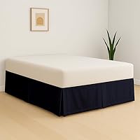 Vista 17 de eBeddy Linens 1 falda de cama de algodón egipcio de 800 hilos, tamaño individual de 39 x 75 a 14 pulgadas, caída y caída, fácil de lavar, resistente