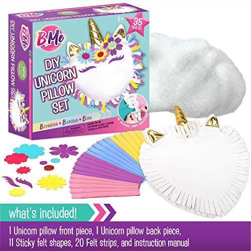 DIY Unicorn Pillow Kit for Girls - No Sew Unicorn Pillow - Make Your Own Pillow Set for Kids - Arts and Crafts Unicorn… - Image 8