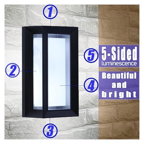 Applique extérieure carré LED étanche pour sécuriser vos allées sombres - 6