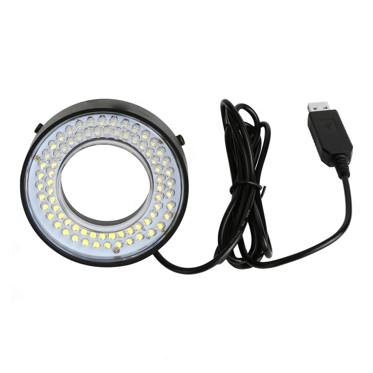 Kit accessori per microscopio Microscopio stereo con lampada regolabile ad anello con luce anulare USB 72 LED Vetrini per microscopio