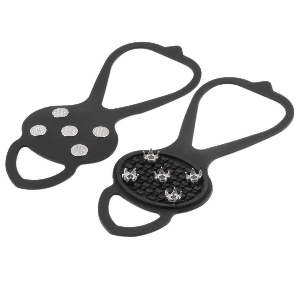 ubersweet Ubersweet® 1 Pair Walking Cleat Ice Gripper Anti Slip Ice Snow Walking Shoe Spike Grip Camping-picture-29