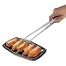 Produktbild Ausla Professionelle Küchenzange, Feine Edelstahlzange mit Rutschfester Zahnmaserungszange für Barbecue Grill Ofen 30x1,3cm