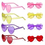 STILVOLLES DESIGN - Die herzförmige Sonnenbrille ist stilvoll in den 60er, 70er, 80er Jahren ... passt zu den meisten Outfits, egal ob im Alltag oder auf Partys